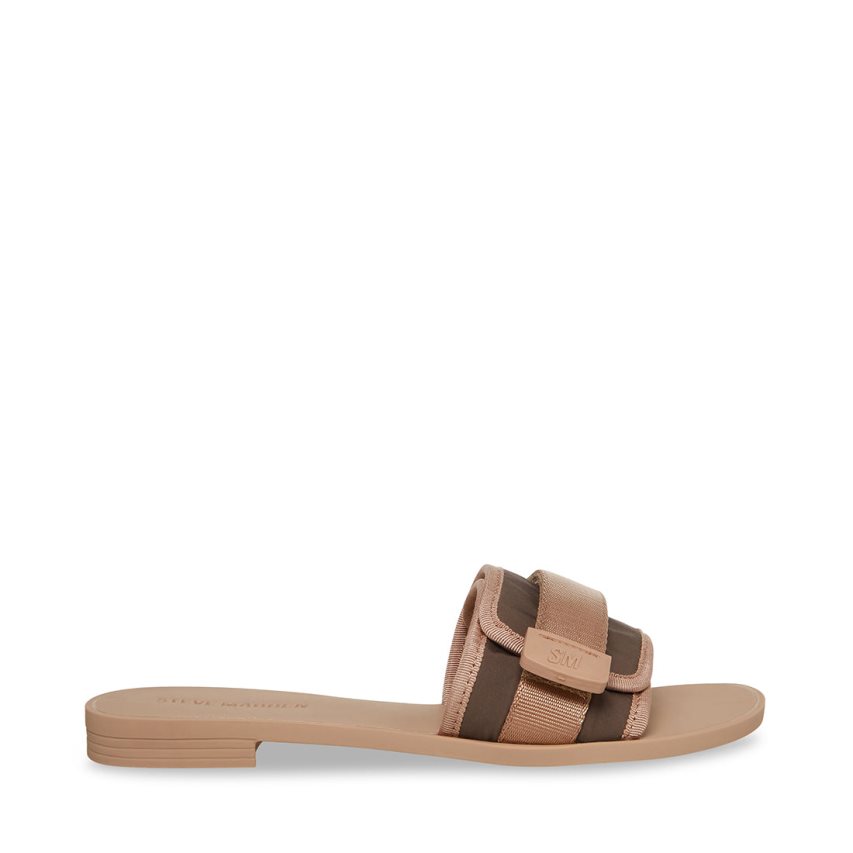 Light Brown Steve Madden Janelle Women's Slides | PH 1234LBU